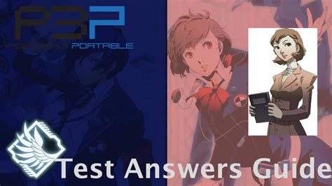 P3p quiz answers - This article covers information about the Sun Social Link, Akinari Kamiki, including events featured in Persona 3 and Persona 3 Portable. Before the protagonist can start Akinari's Social Link, they must have level four Academics (Smart) and have met Akinari during rank three of the Hanged Man Social Link. On any following Sunday, speak to him at …